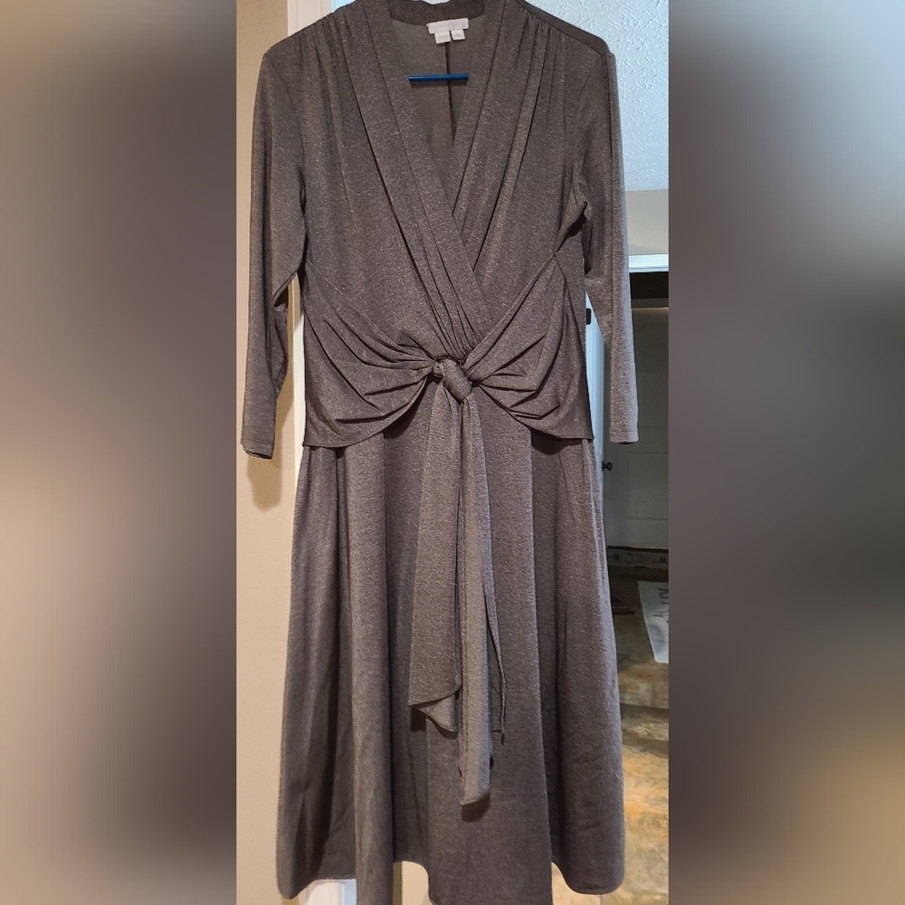 London Times a line dress 12 sparkly brown